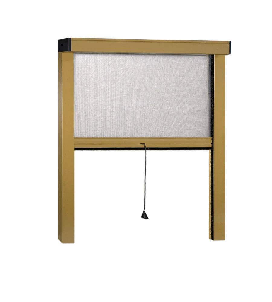 Zanzariera per finestre bronzo slim, 120x160 cm